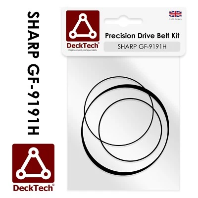 DeckTech™ Replacement Belts for Sharp Cassette Player GF-9191H GF9191H GF 9191H - Image 1 of 3