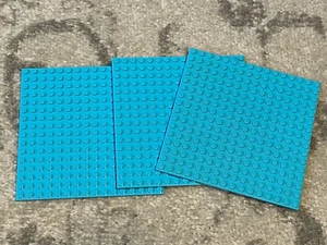 3 - LEGO Medium Azure 16 X 16 STUD OR 5 x 5 INCHES PLATE BASEPLATE 91405 - Picture 1 of 3