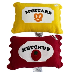 Target Mustard Ketchup Packet Novelty Pillows Bullseye Playground Summer 2025 - Picture 1 of 9
