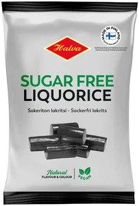 2 Bags x 90g of Halva Sweet Licorice - Original - Finnish - Sugar Free - Vegan - Picture 1 of 1