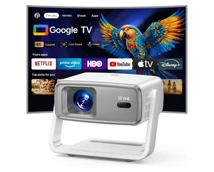 4k Projector with WiFi and Bluetooth, Outdoor Smart Projector 4k Auto Focus & Vo - Picture 1 of 9