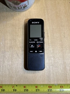 Sony ICD-PX333 Digital Voice Recorder IC Recorder Black Working Perfectly W/Batt - Image 1 of 4