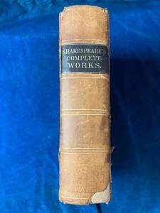 SHAKESPEARES COMPLETE WORKS, 1876, Duyckinck Editor, Illustrated, leather bound - Imagen 1 de 23
