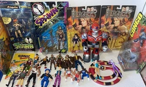 Huge Vintage Toys 90s Lot Action Figures Spawn Xena Dick Tracy Hercules Congo - Picture 1 of 8