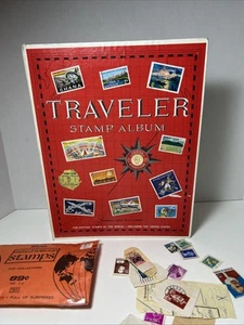 1998 Traveler Stamp Album Unused With Multiple New & Used Stamps Vintage Collect - Picture 1 of 24