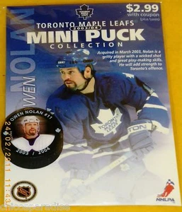 TORONTO MAPLE LEAFS NHL Hockey MINI PUCK Owen Nolan #11 - Picture 1 of 1