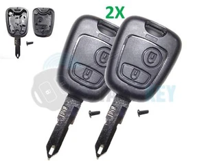 2X Peugeot Llave Carcasa En Vacío NE73 206 CC Cabrio - Imagen 1 de 2