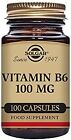 Solgar Vitamin B6 100 mg Vegetable Capsules - Pack of 100