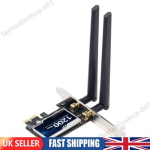 Wireless WiFi Adapter Desktop WiFi Card for Microsoft Windows 7/8/10/11 Linux - Afbeelding 1 van 11