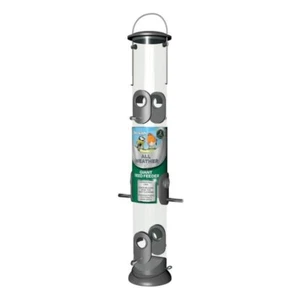Peckish All Weather Bird Seed Feeder Large with 6 Metal Ports + Perches Hanging - Picture 1 of 8