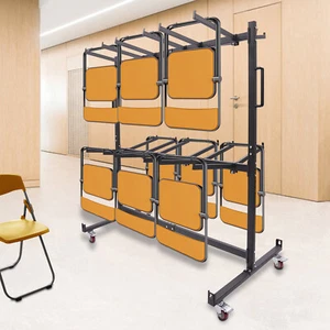 Klappstuhlgestell Dollywagen Tisch Aufbewahrungsregal Schreibtischstühle Wagen Trolley - Bild 1 von 21
