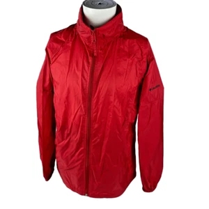 Columbia Sportswear Jacket Womans Size Large Red Wind Breaker - Picture 1 of 8