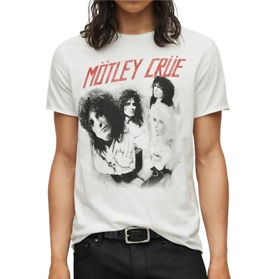 John Varvatos Hombres Motley Crue Dr Feelgood Chaquetas Rectas SS Gráfico Camiseta Foto 1 de 4