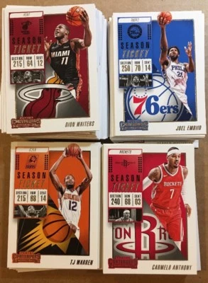 2018-19 Panini Contenders Season Ticket Cards Singles You Pick - Image 1 of 2