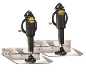 Lenco 12"x12" Standard Mount Trim Tab Kit 12v Electro Polished - Picture 1 of 1