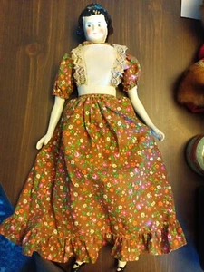 Vintage China Porcelain 19 Inch Doll China Head Arms And Legs - Picture 1 of 8