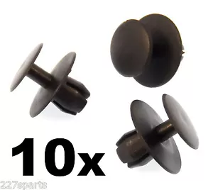 10x Mercedes-Benz 8mm Kunststoff Nietenverkleidung Clip für Motorhaube/Motorhaube Dämmpad - Bild 1 von 1