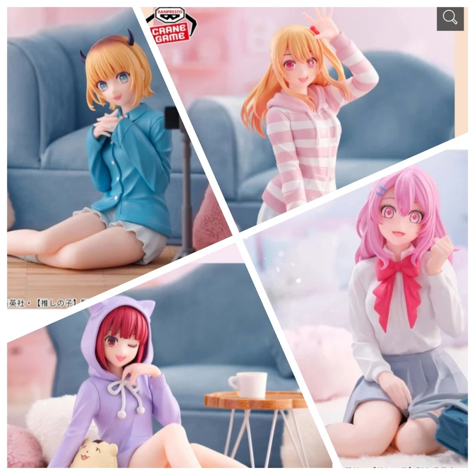 Figuras Oshi no Ko Relax Time - Rubí, Mem-Cho, Kana Arima, Minami Kotobuki Foto 1 de 4