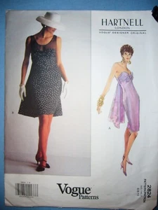 Rare Vtg Vogue Designer dress pattern #2824, size 6-10, uncut! - Picture 1 of 2