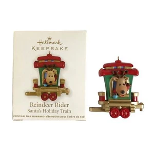 Hallmark Keepsake Ornament "Reindeer Rider" 2011 Christmas Miniature Santa Train - Picture 1 of 11