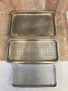 3 Midmark Ritter M9 UltraClave Autoclave Sterilizer Tray Small, Medium, Large - Picture 1 of 12