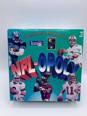 NFL-OPOLY 冠军比赛棋盘游戏有所有棋子 — 第 1/4 张图片