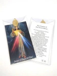 PACK DE TRES tarjetas de oración y medallas de la DIVINA MISERICORDIA - Imagen 1 de 1