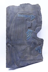 Faraones egipcios hechos de piedra de basalto como el de la tumba del visir - Imagen 1 de 6