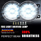Pair For Nissan Frontier 2005-2019 LED Front Bumper Fog Light Lamp Lens