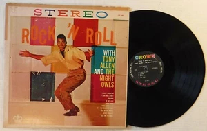 ROCK 'N ROLL WITH TONY ALLEN & THE NIGHT OWLS - 12 INCH STEREO VINYL LP ALBUM - Picture 1 of 2