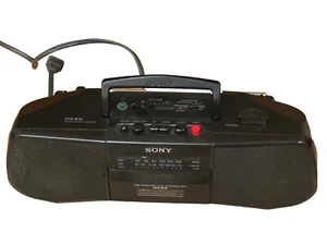 Sony CFS-B15 Portable AM/FM Radio Cassette-Recorder Player NO BAT COVER Works - Picture 1 of 5