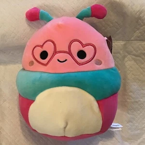 Squishmallows 8” RARE Griffith The Caterpillar Valentine Special  - Picture 1 of 7