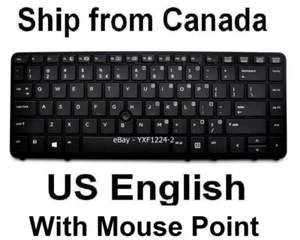 Clavier pour HP EliteBook 840 G2 850 G2 740 G2 745 G2 750 G2 755 G2 - Anglais US - Photo 1/2