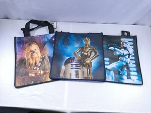 Set Of 3 Star Wars Reusable Tote Bags New - Picture 1 of 2