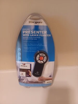  Targus Wireless Presenter with Laser Pointer 30 Ft Range AMP03US New - Image 1 of 4