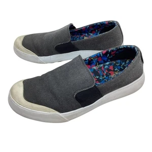 Keen Black Canvas Slip-On Shoes For Womens 8 With Colorful Insole - Picture 1 of 10