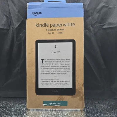 Amazon Kindle Paperwhite Signature Edition 12th Gen  2024 Metallic Jade 32GB  - Image 1 of 4