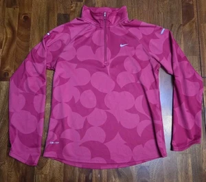 Girls Nike Element Half Zip Dri-Fit Running Pullover Pink Size Large - Picture 1 of 6