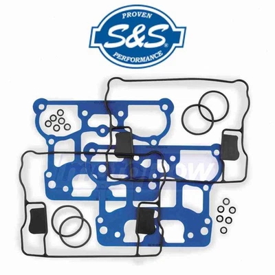 S&S Cycle Rocker Covers Gasket Kit for 2009-2020 Harley Davidson XL883N Iron ub - Image 1 of 4
