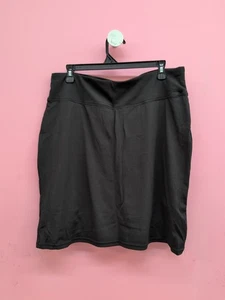 Pantalones Cortos de Tiro Alto Real Essentials Forrados Línea A Pantalones Cortos Atléticos Talla XL Negros - Imagen 1 de 4