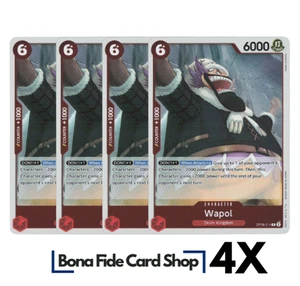 4x Wapol OP08-014 R Two Legends Juego de TCG de una pieza 4x - Imagen 1 de 2