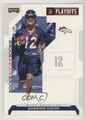 2006 Playoff NFL Playoffs Rookie NFL Playoffs Red Domenik Hixon #129 Rookie RC - Image 1 of 2