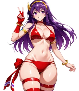 Athena King of Fighters KoF Anime Waifu Sticker 6" Car Decal Weatherproof - Picture 1 of 1