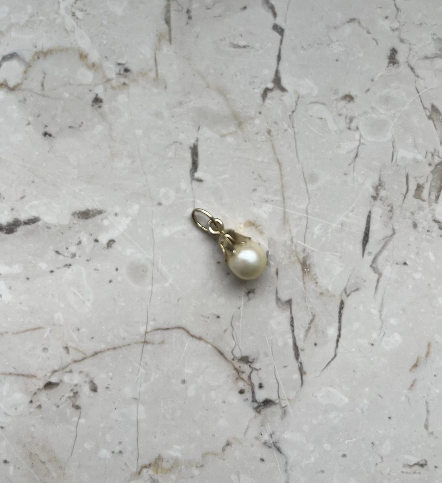 Anhänger Süßwasserperle Gelbgold 333 - Bild 1 von 1