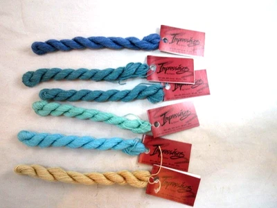 Impressions by Caron Lot of 6 Skeins Assorted Colors  36 yds.     H138 - Image 1 of 3