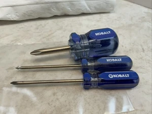 Kobalt 3-teiliges Schraubendreher-Set, Stubby P2 & 2 Stck. P0 4-1/4 Zoll - Bild 1 von 6