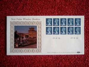 GB FDC BENHAM 1988 D82 DEFINITIVE £1.40 WINDOW BOOKLET NOTTINGHAM SPECIAL P/MARK - Picture 1 of 1