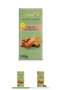 Lindt Classic Vegan Hazelnut Milk Chocolate Bar 100g - Picture 1 of 1