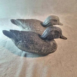 Duck Decoy Floating Duck Plastic Duck Grey Vintage Decoy Duck Pond Ornament - Picture 1 of 15