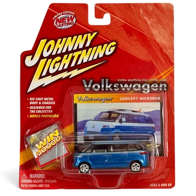 2004 Johnny Lightning 2-tone Blue VOLKSWAGEN VW Concept Microbus - Image 1 of 4